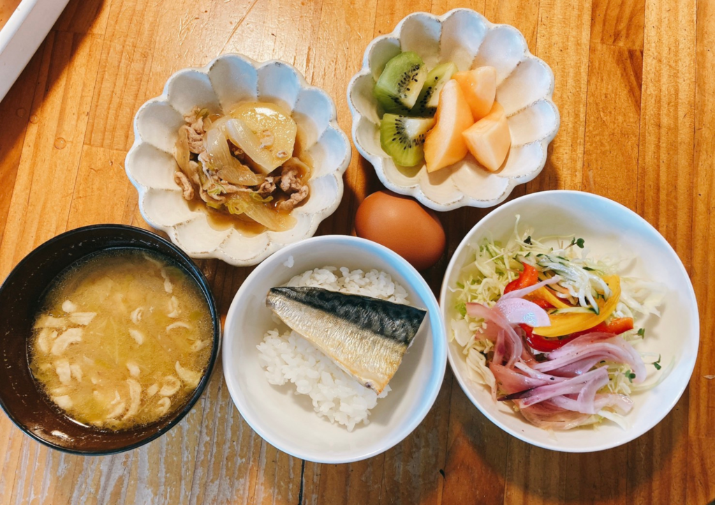 所沢市パーソナルトレーニングジム　自炊の食事例